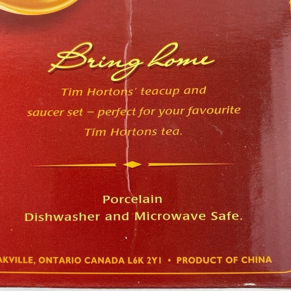 Tim Hortons Tea Cup and Saucer with Original Box Collectors 2006 - 8 ounce mug - Picture 8 of 12